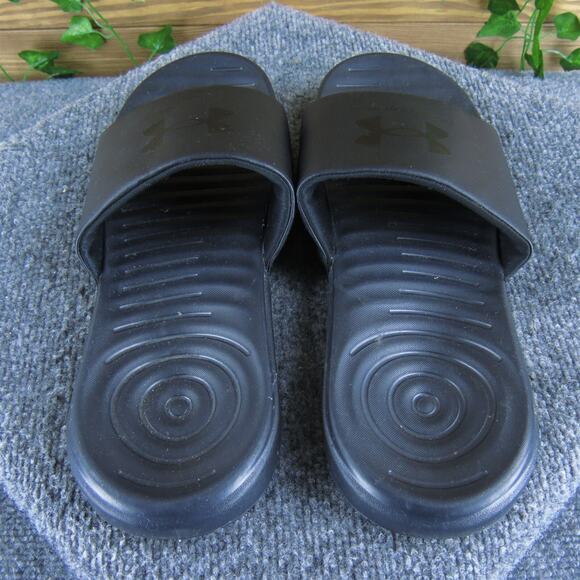 Under Armour Men's Slide Black Synthetic Size 10 Medium Gently Used 2025 - Picture 4 of 7